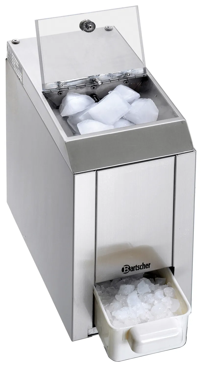 Trituradora de hielo, para máx. 60 kg/h, suministro de hielo de 1 kg