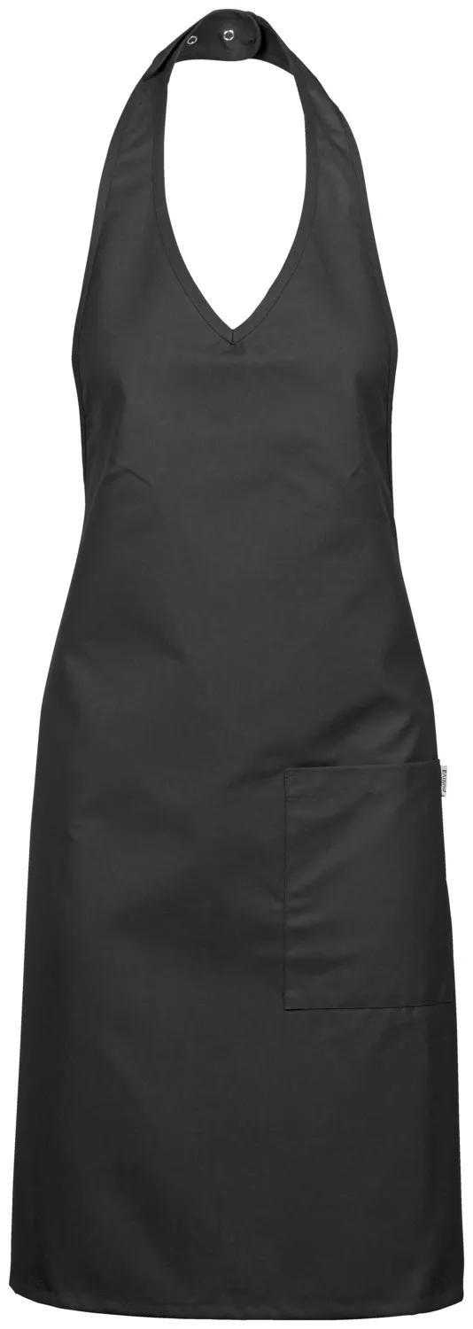 Delantal con peto Victoria con cuello en V para mujer