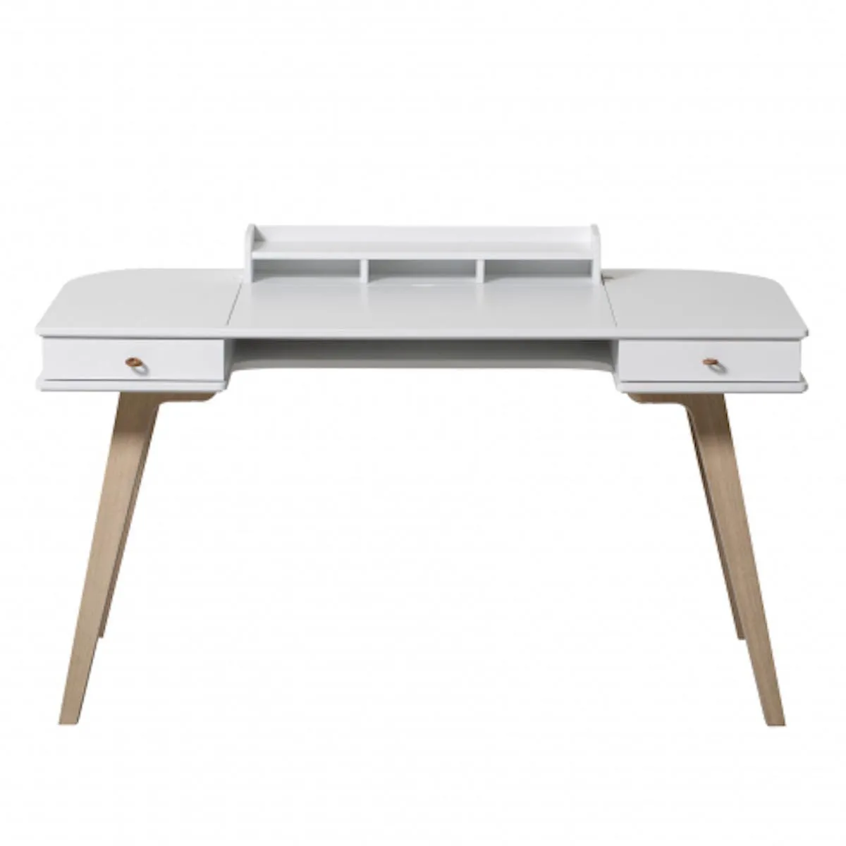 Escritorio 66cm WOOD Oliver Furniture blanco-roble