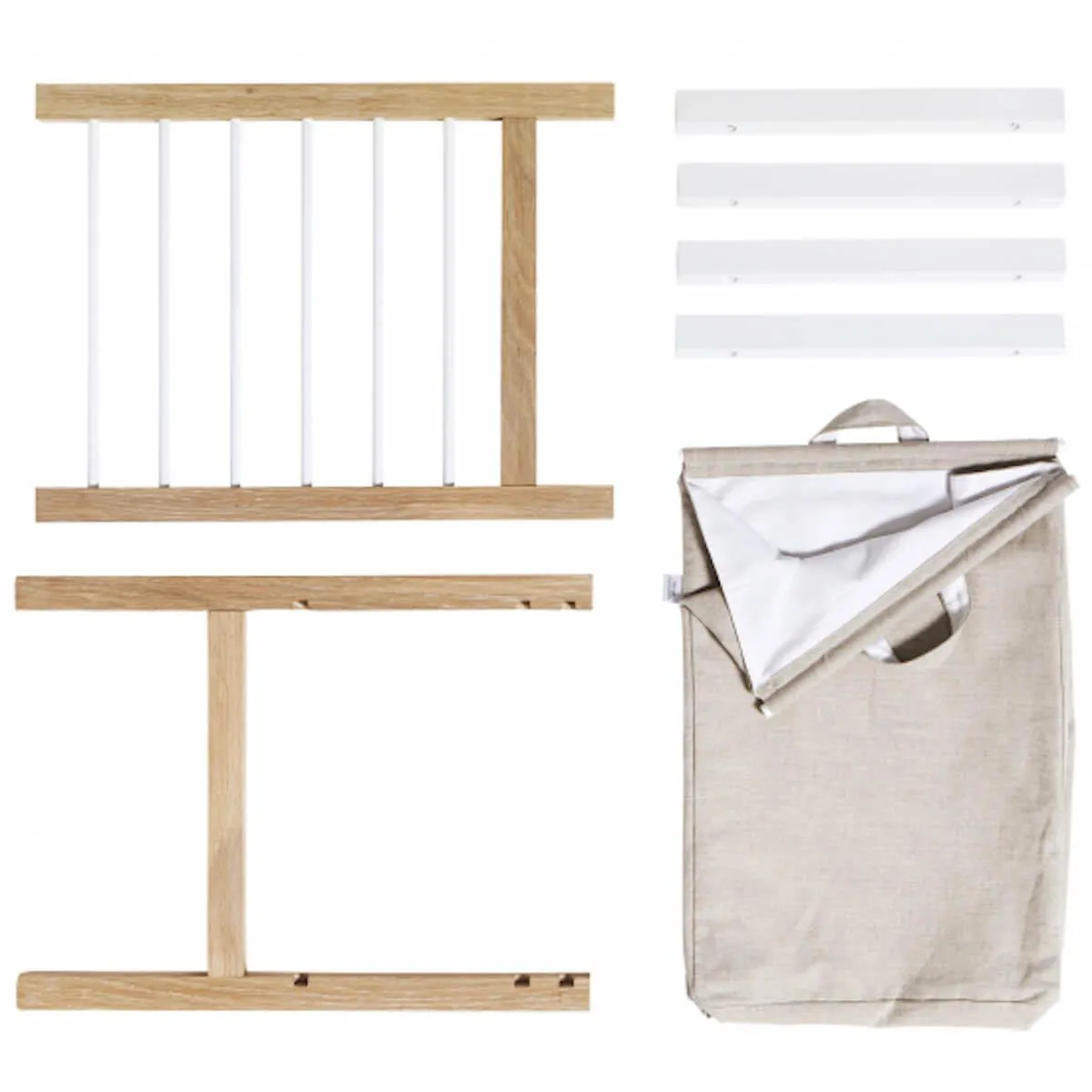 Set 2 soportes extraíbles-bolsa colada cómoda 6 cajones SEASIDE Oliver Furniture