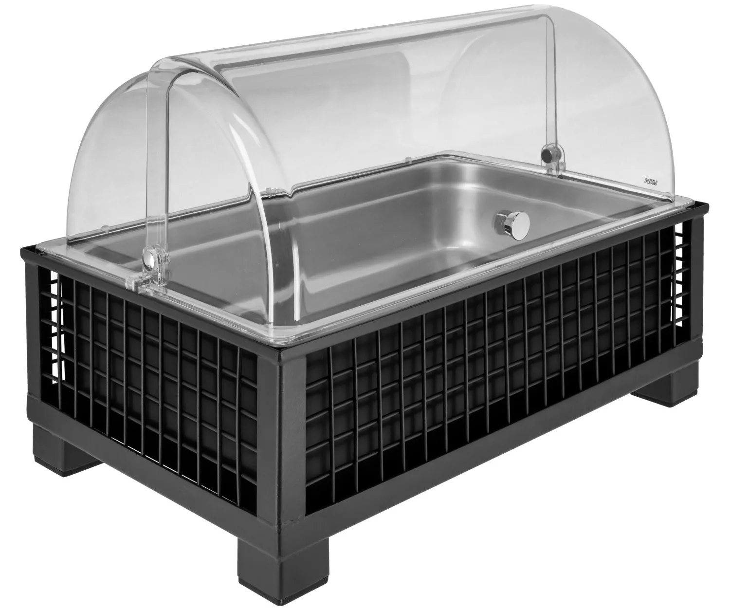 Vitrina refrigerada Portland 10 cm acero inoxidable 1/1