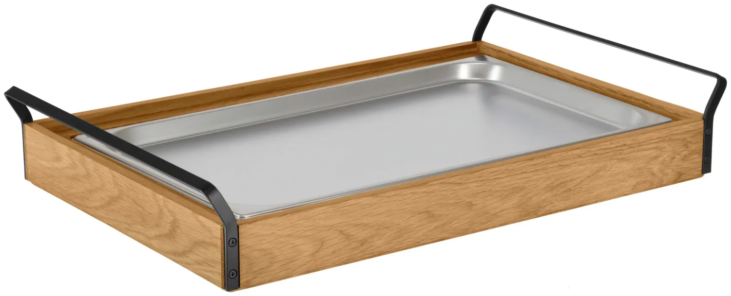 Vitrina refrigeradora Esino plana acero inoxidable 1/1