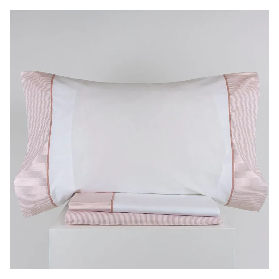 Sábanas Rayas Finas Rosa