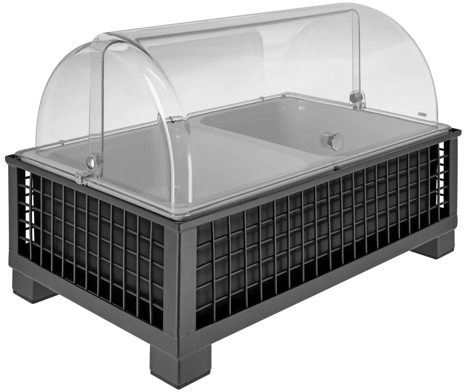 Vitrina refrigerada Portland 10 cm melamina blanco 2 x 1/2
