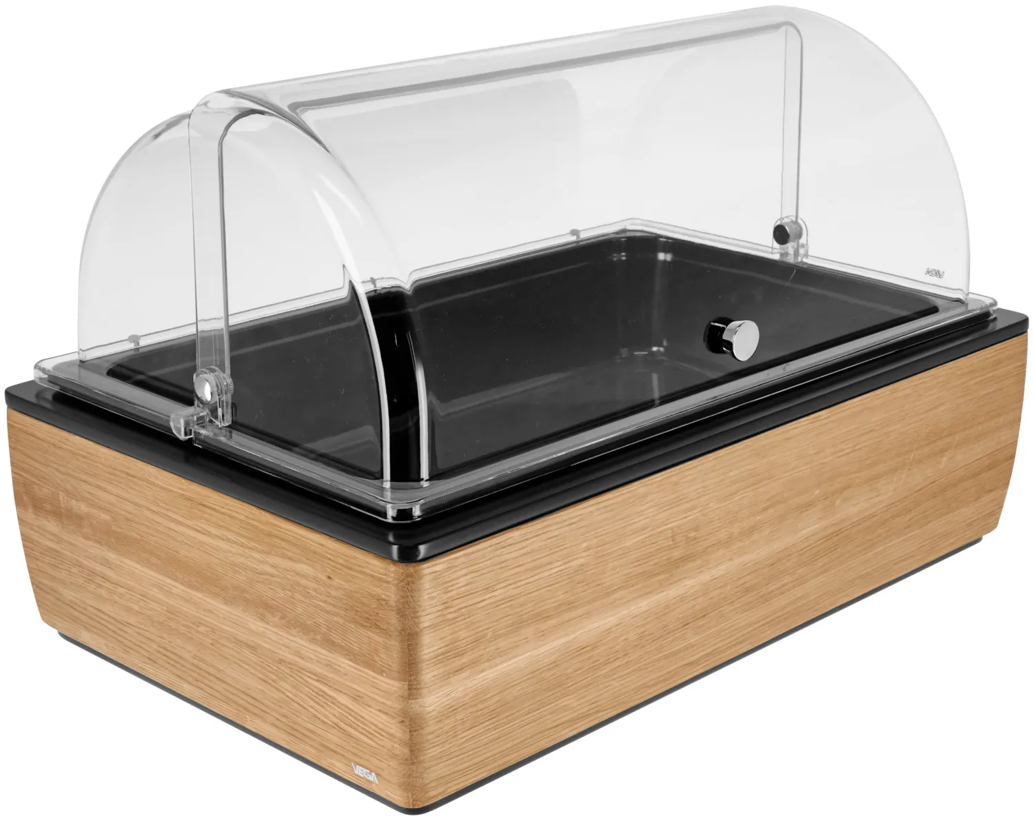 Vitrina refrigerada Montana roble 10 cm melamina negro 1/1