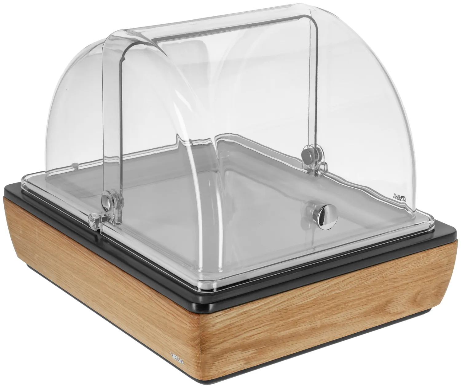 Vitrina refrigerada Montana roble melamina blanco 1/2
