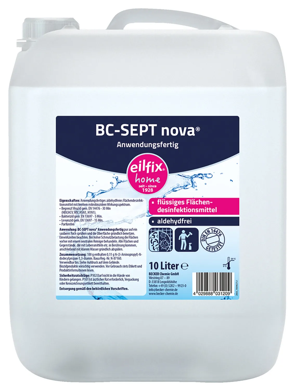 Desinfectante superficies Eilfix BC-Sept