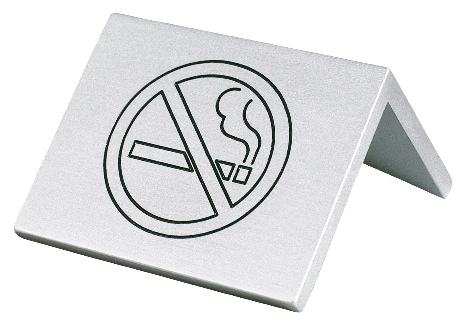Caballete de aluminio prohibido fumar