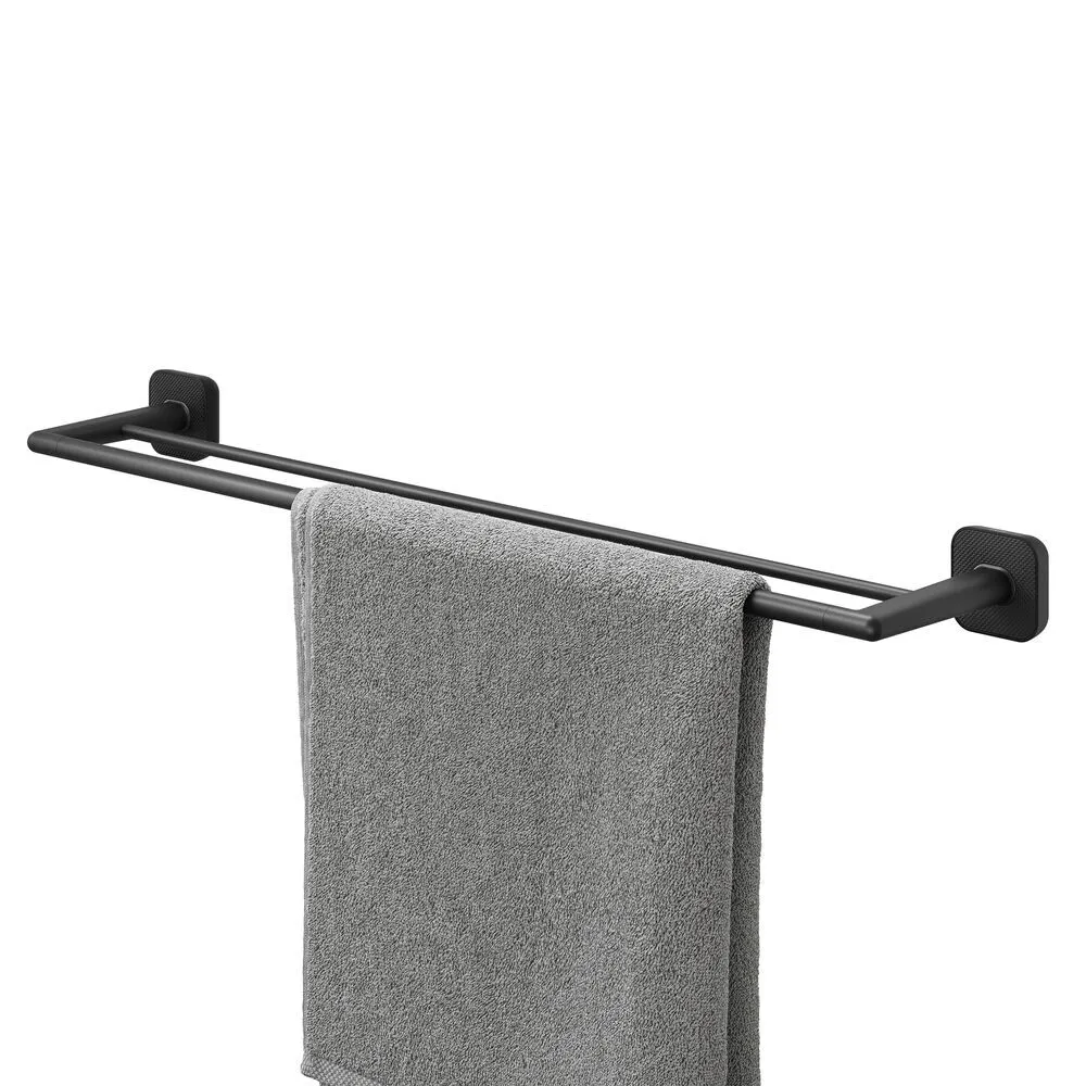 Toallero doble 65,2 cm Carv negro