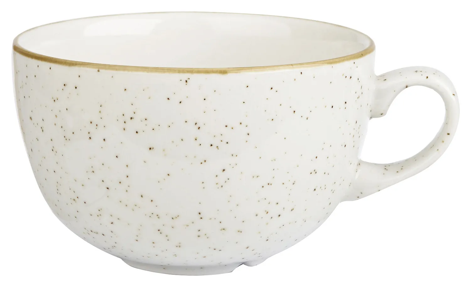 Taza de capuchino Stonecast Barley White