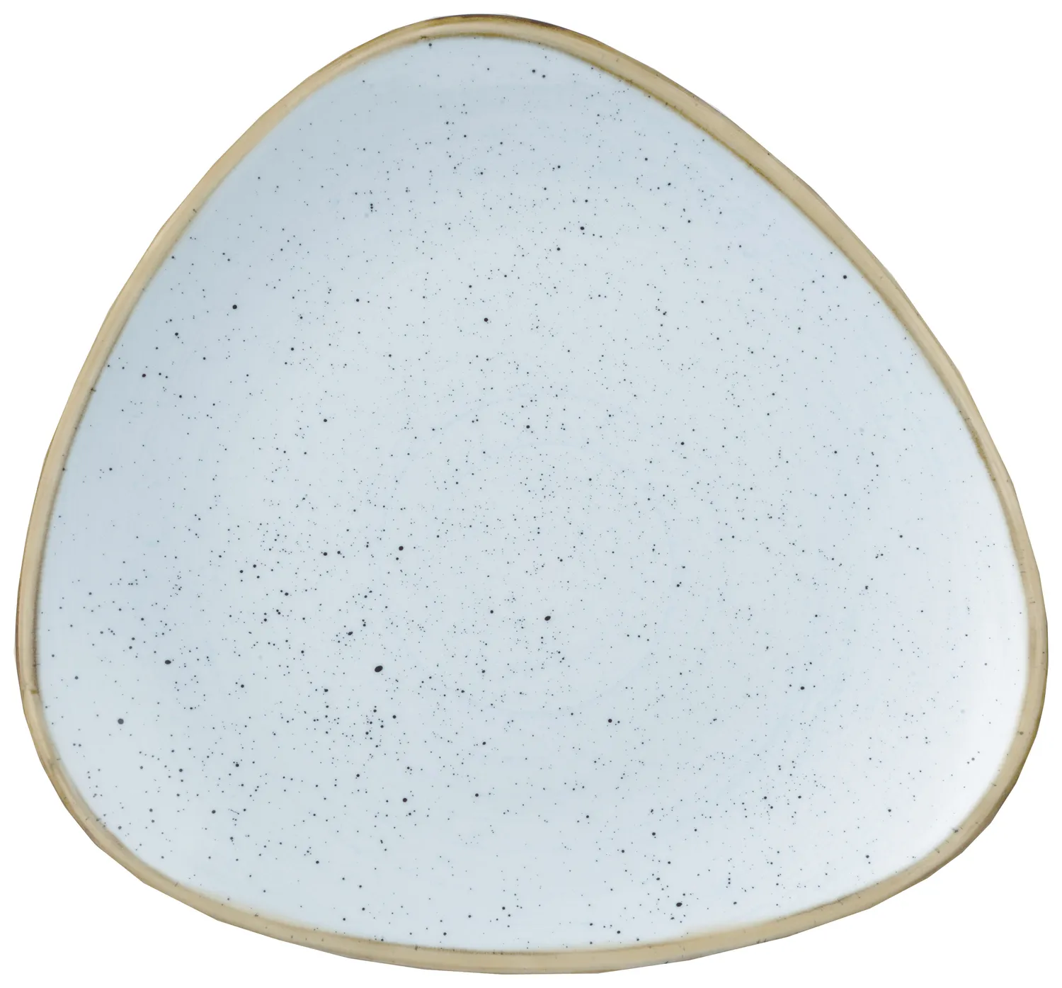 Plato Stonecast Duck Egg Borde inclinado