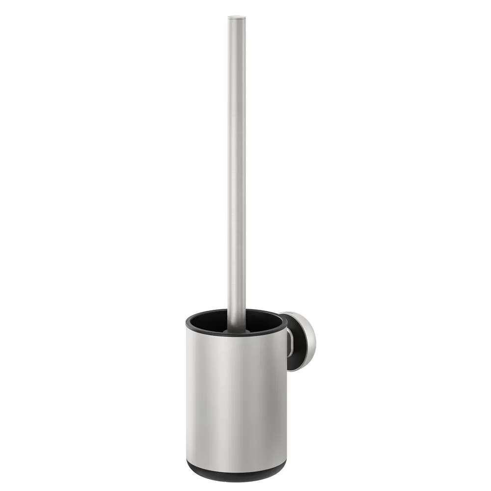 Escobilla con soporte acero inox. cepillado/negro Cooper