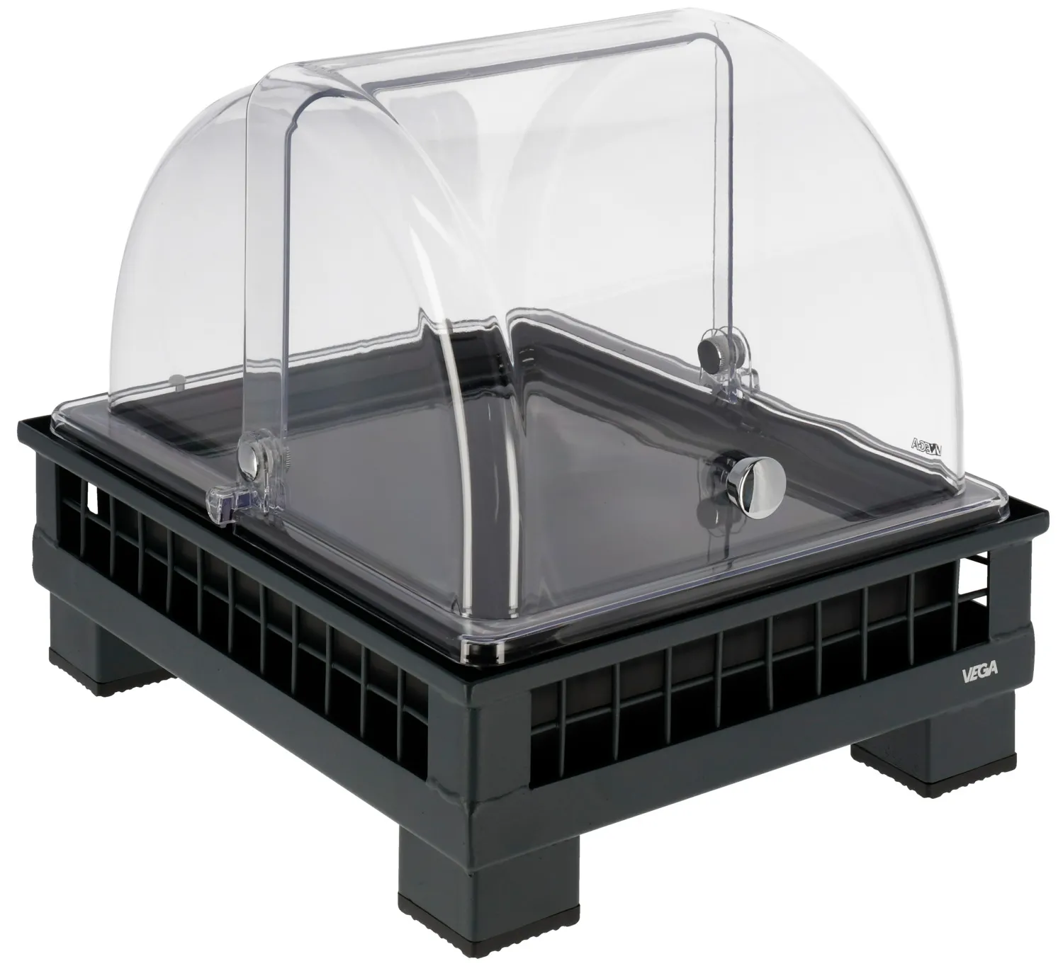 Vitrina refrigeradora Portland melamina negro 1/2