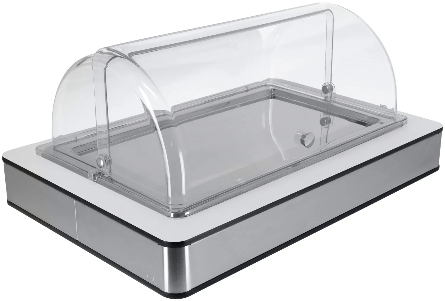 Vitrina refrigeradora Fundale blanco acero inoxidable 1/1
