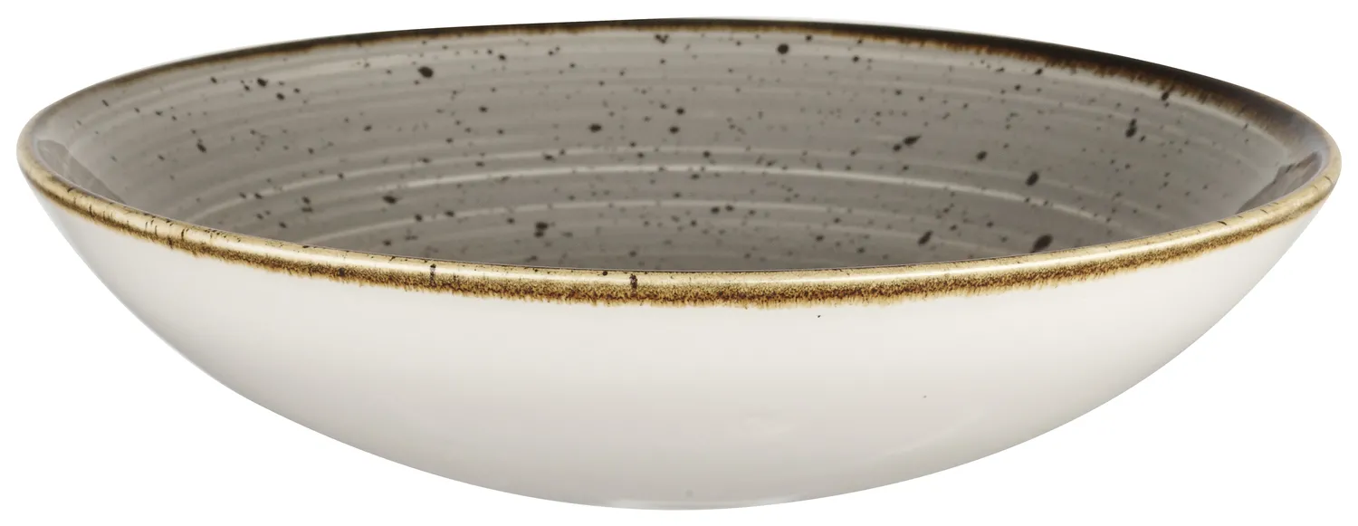 Cuenco profundo Stonecast Peppercorn Borde inclinado