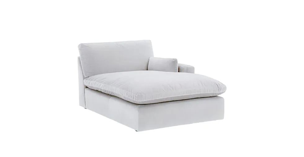 Sophie Left/Right-Arm Facing Corner Chaise Slipcover - Everyday Cotton Khaki
