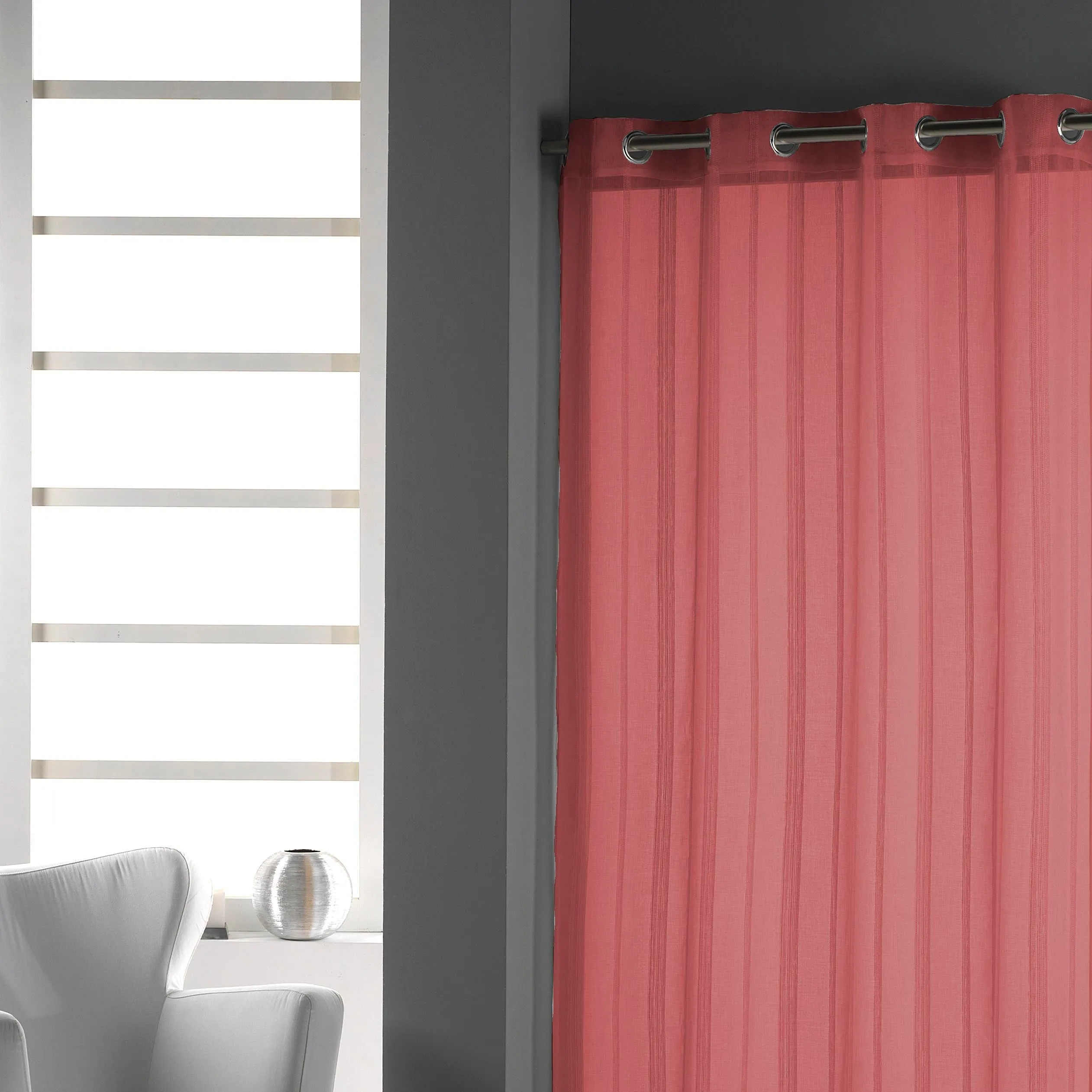 Cortina Eden 140x265 Nova Rojo