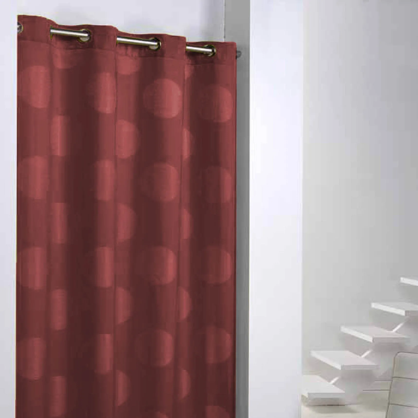 Cortina Eden 140X265 cm Fandy Granate