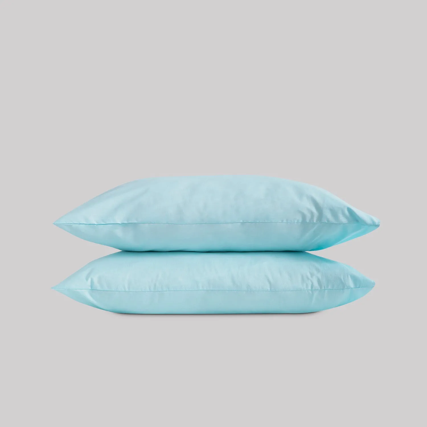 Funda de Almohada Karamelo Liso Aguamarina