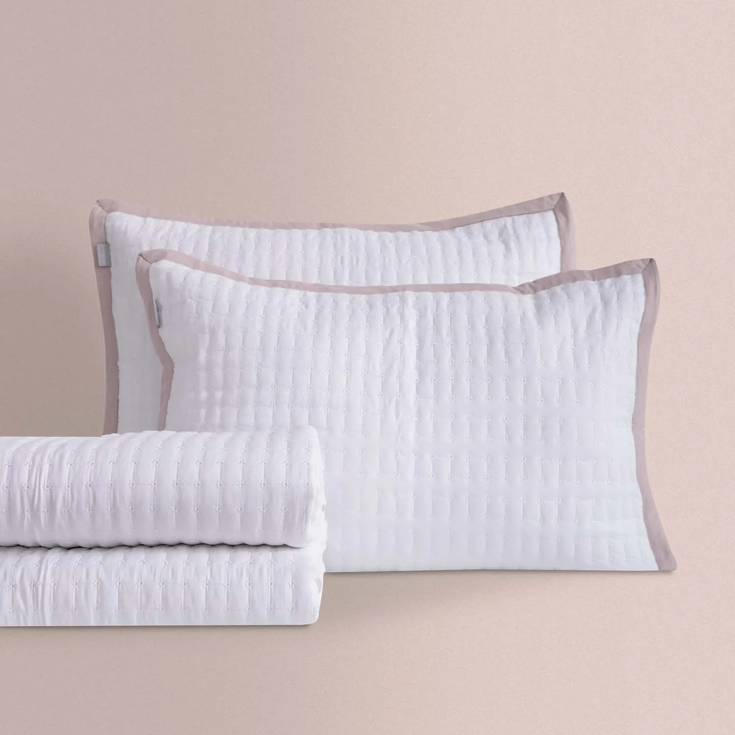 Colcha Don Algodon Jacquard Zenia Beige