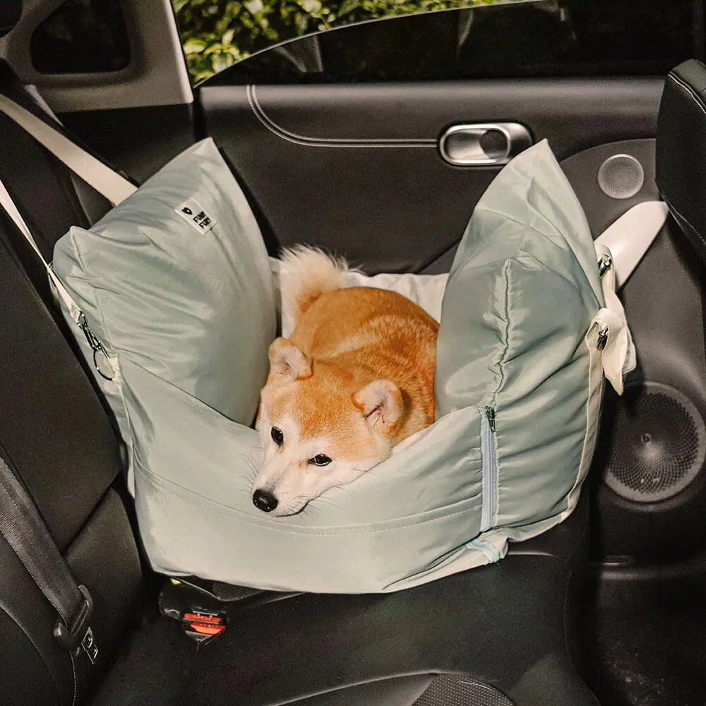 Asiento de Coche para Perros Impermeable con Cama - Primera Clase