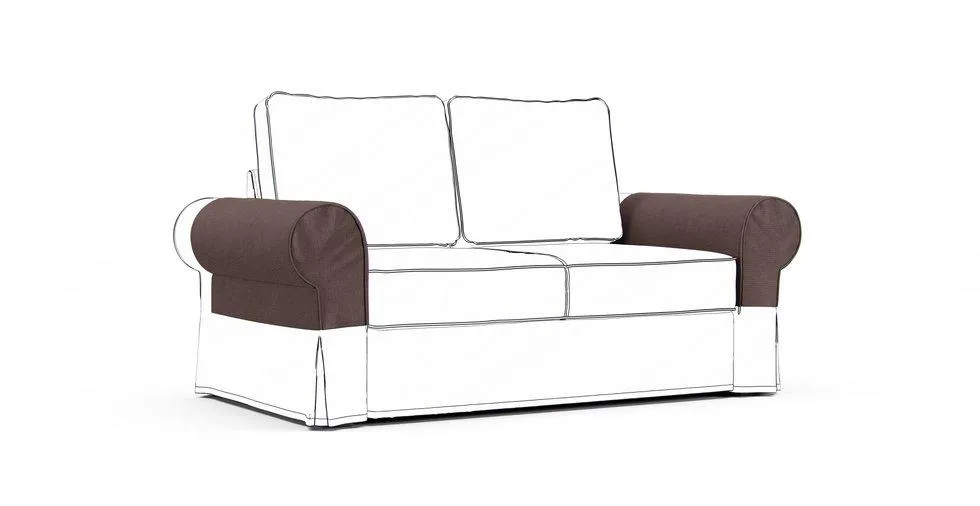 Backabro Armrest Protector Covers — Add On - Mod Basketweave Espresso