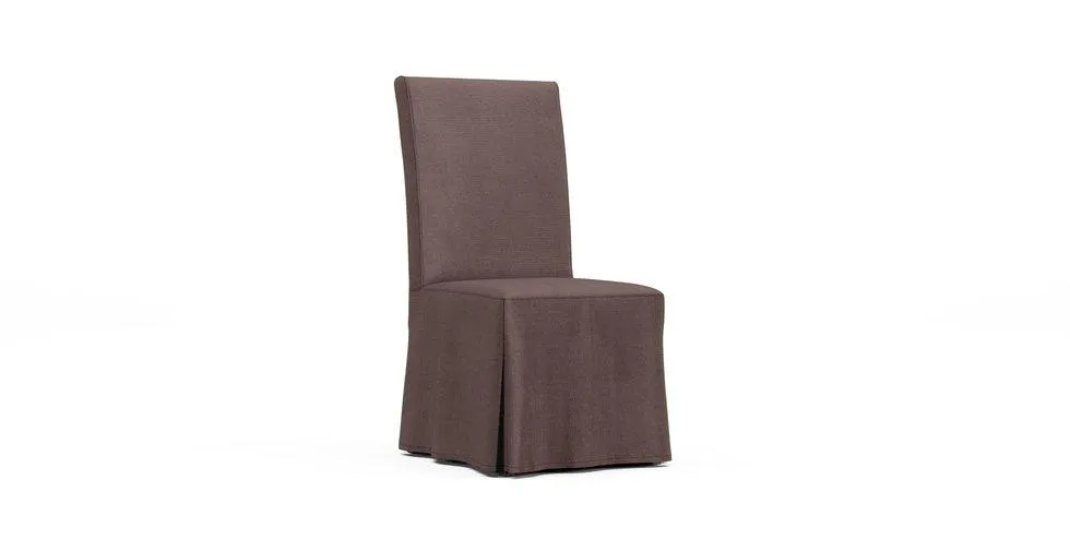 Henriksdal Dining Chair Slipcover - Mod Basketweave Espresso