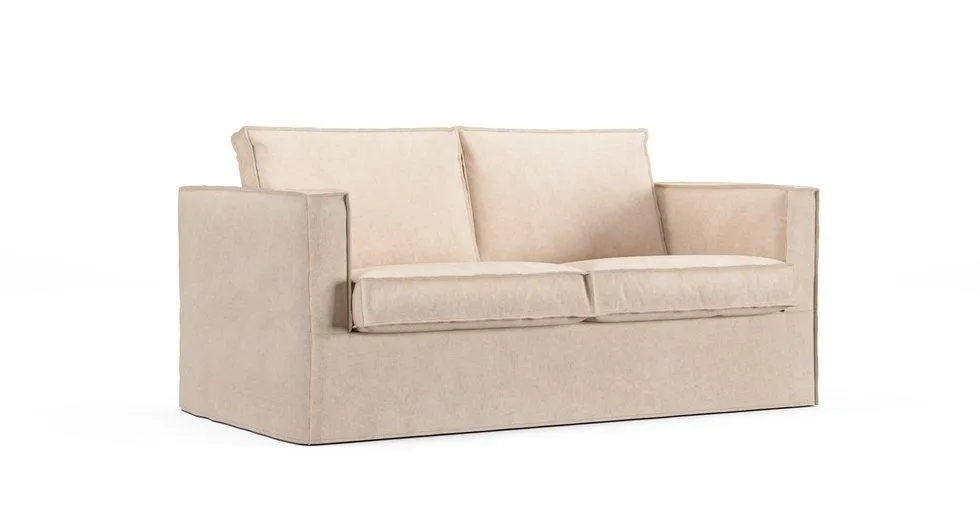 Karlstad 2 Seater Sofa Cover - Mod Basketweave Pearl