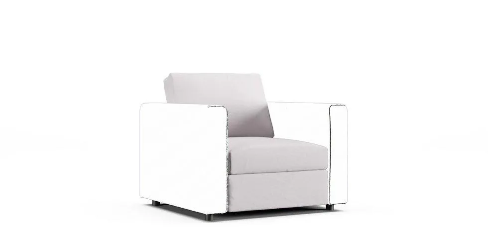 Vimle One Seat Section Cover - Everyday Cotton Pebble