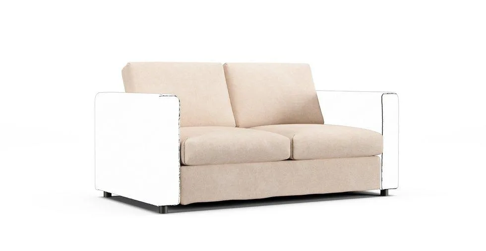 Vimle Sofa Bed Cover Section - Mod Basketweave Pearl