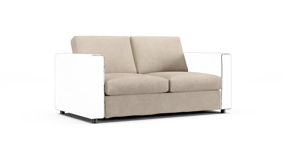 Vimle Sofa Bed Cover Section - Mod Basketweave Oatmeal