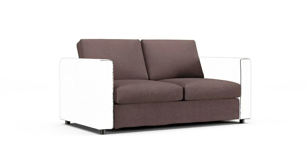 Vimle Sofa Bed Cover Section - Mod Basketweave Espresso
