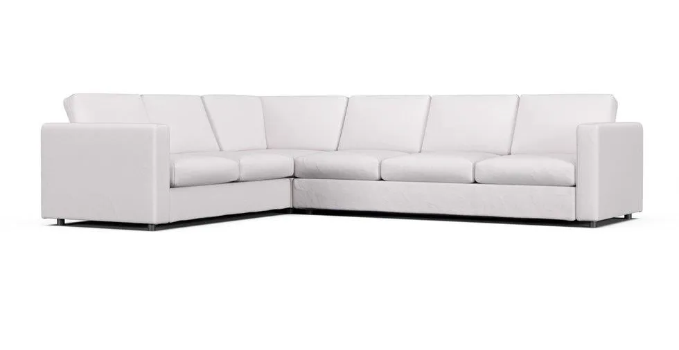 Vimle Corner Sofa Cover (2+3) - Everyday Cotton Pebble
