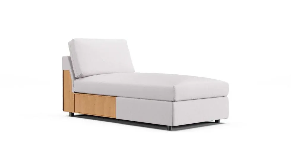 Vimle Chaise Section Cover - Everyday Cotton Pebble