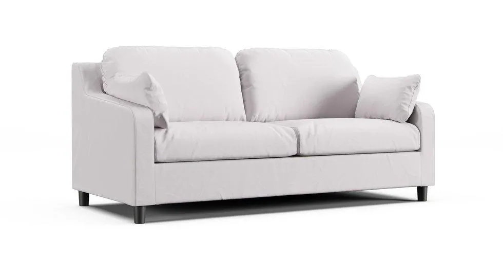 Vinliden 3 Seat Sofa Cover - Everyday Cotton Pebble