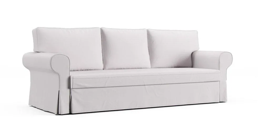 Vretstorp 3 Seat Sofa Bed Cover - Everyday Cotton Pebble