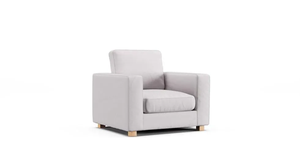 1 Seater Sofa Cover 2002 - Everyday Cotton Pebble