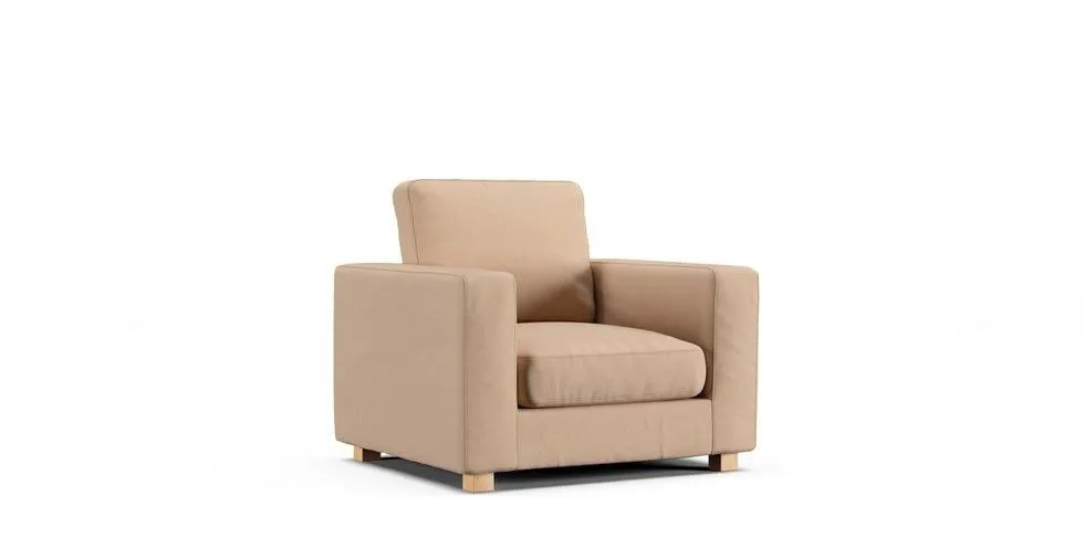 1 Seater Sofa Cover 2002 - Everyday Cotton Khaki