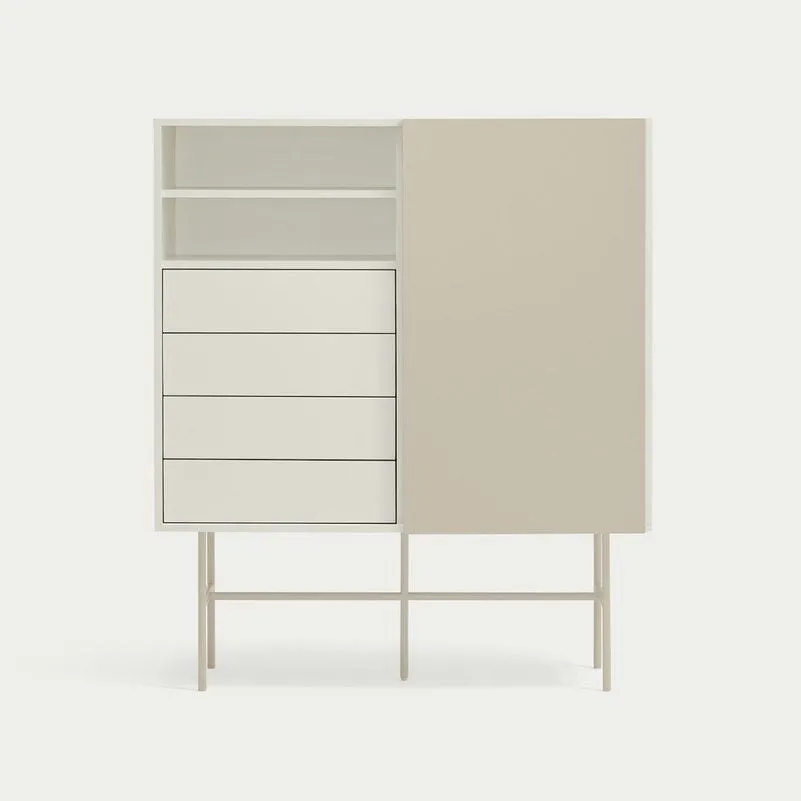 Aparador alto con Puerta Corredera Nube 1P4C