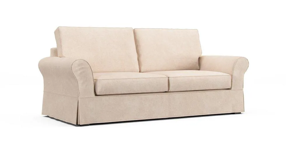 PB Comfort Roll Arm Sofa Slipcover - Mod Basketweave Pearl