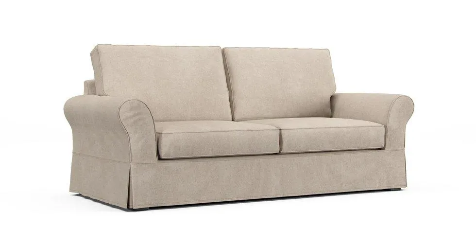 PB Comfort Roll Arm Sofa Slipcover - Mod Basketweave Oatmeal