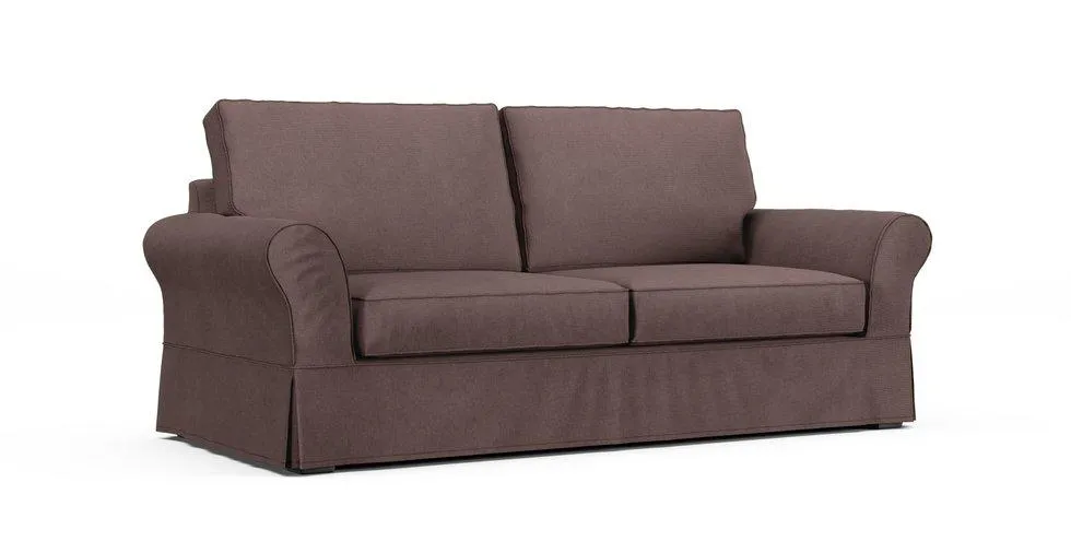 PB Comfort Roll Arm Sleeper Sofa Slipcover - Mod Basketweave Espresso