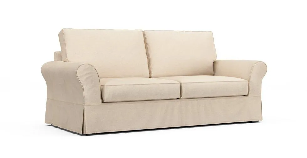 PB Comfort Roll Arm Sleeper Sofa Slipcover - Mod Chenille Cream