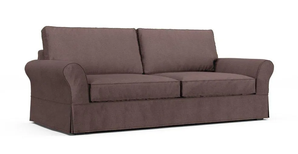 PB Comfort Roll Arm Grand Sofa Slipcover - Mod Basketweave Espresso
