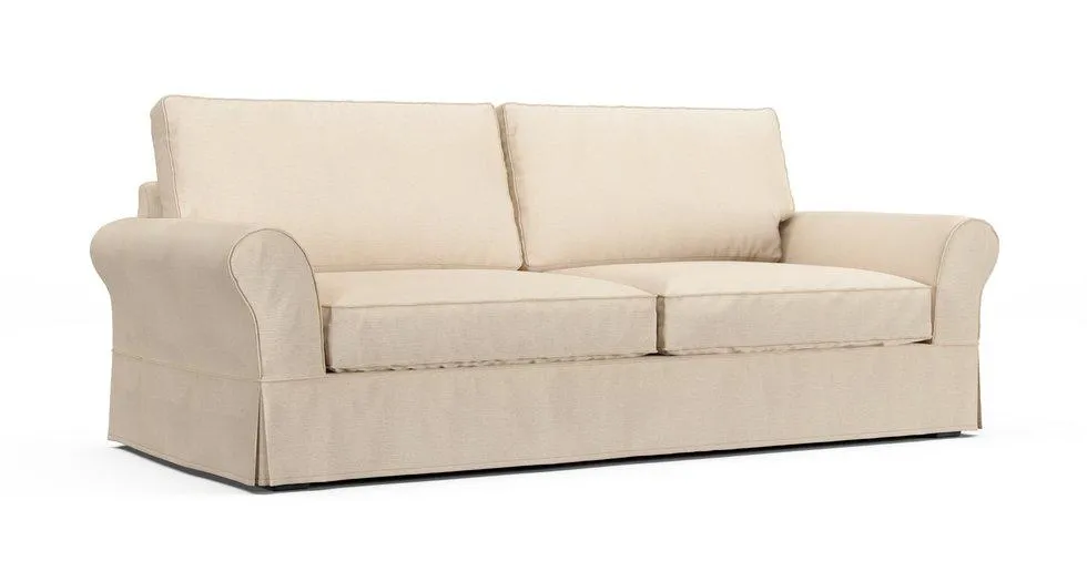 PB Comfort Roll Arm Grand Sofa Slipcover - Mod Chenille Cream