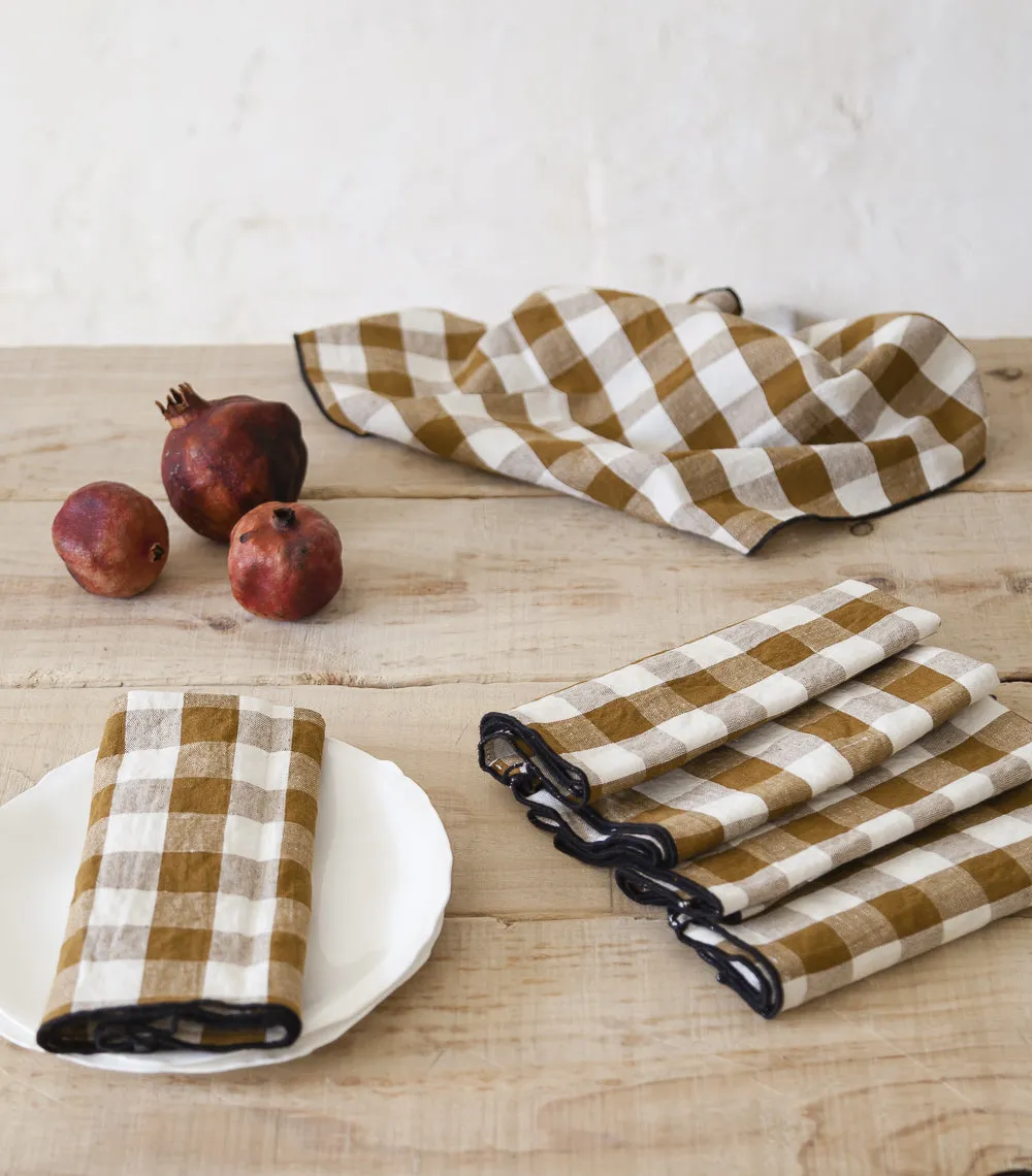 Servilleta vichy epices Maison de Vacances 45x45cm
