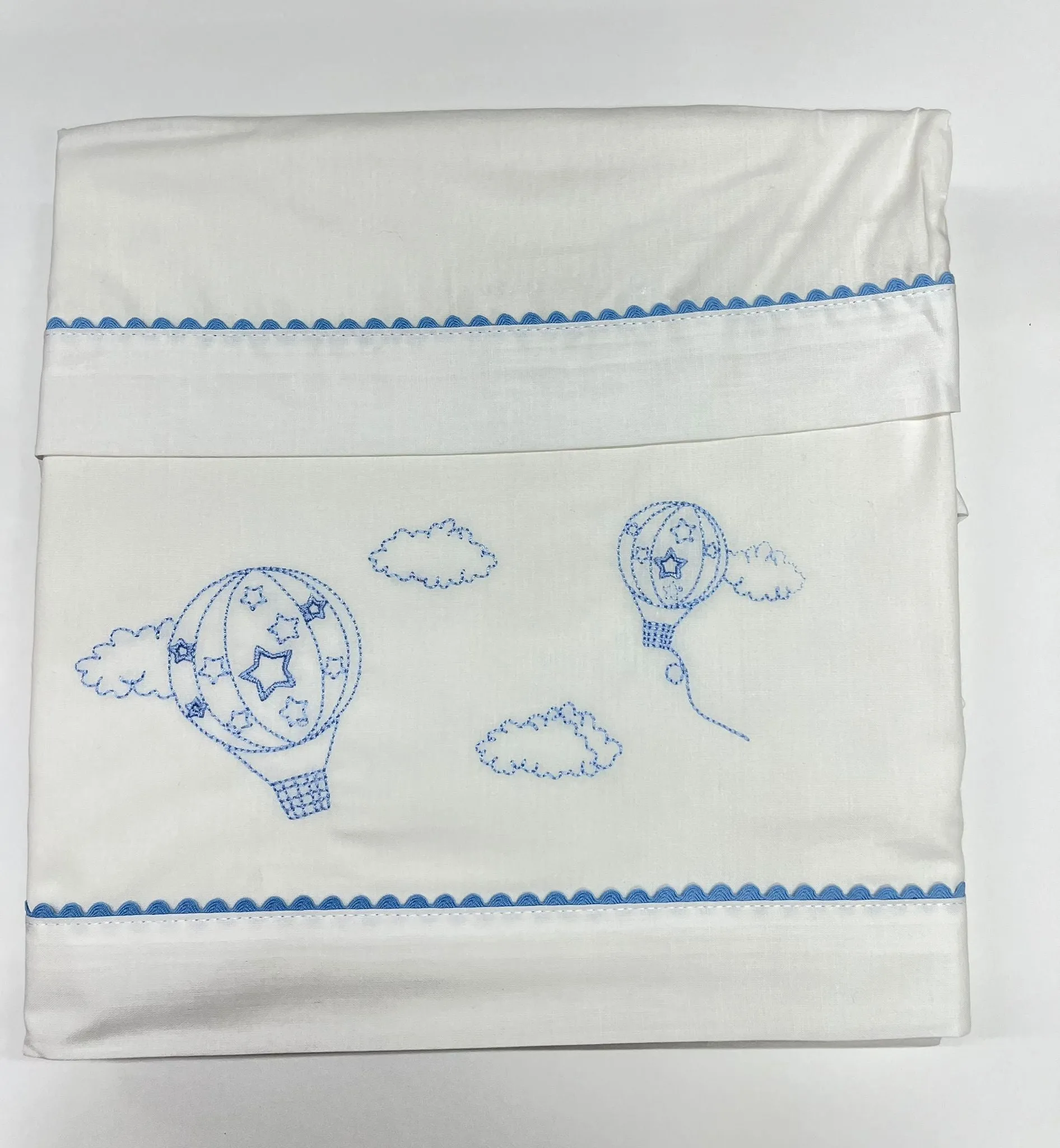 Juego de sábanas Cuna (3 piezas). 100% ALGODÓN. MODELO GLOBOS