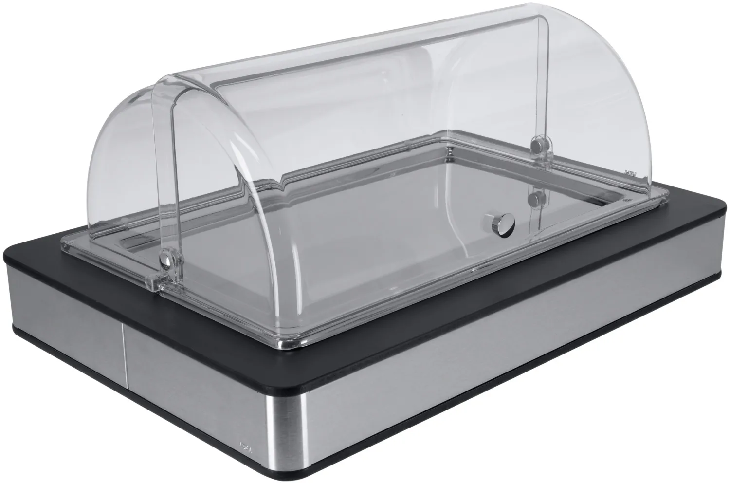 Vitrina refrigeradora Fundale antracita acero inoxidable 1/1