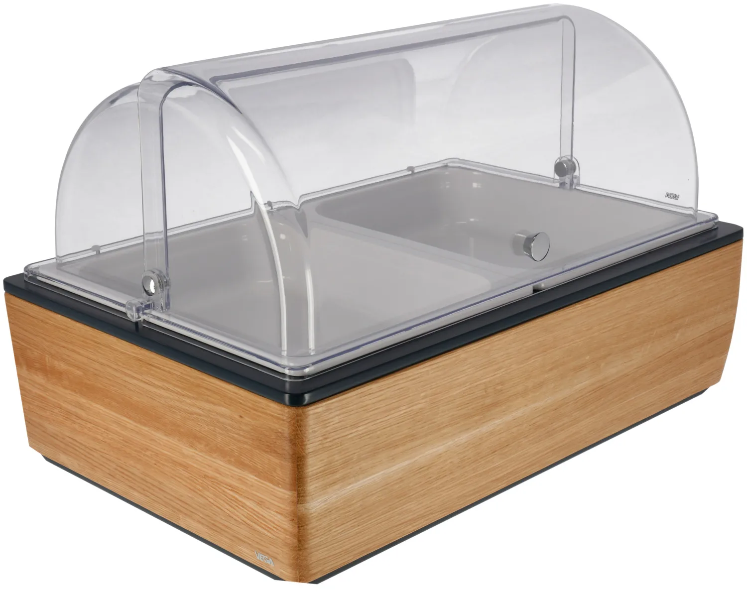 Vitrina refrigerada Montana roble 6,5 cm melamina blanco 2 x 1/2