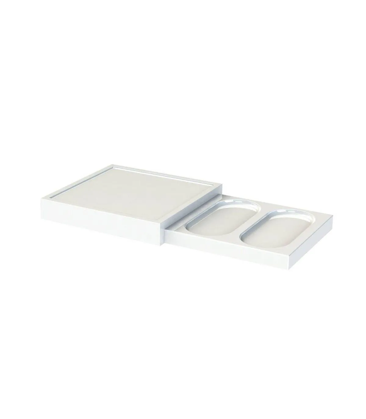 Bandeja Amenities doble blanca Orchestro